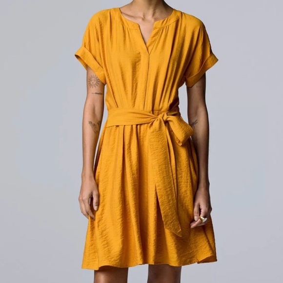 Simply Vera By Vera Wang Dresses & Skirts - Simply Vera Wang Mustard Yellow Dress